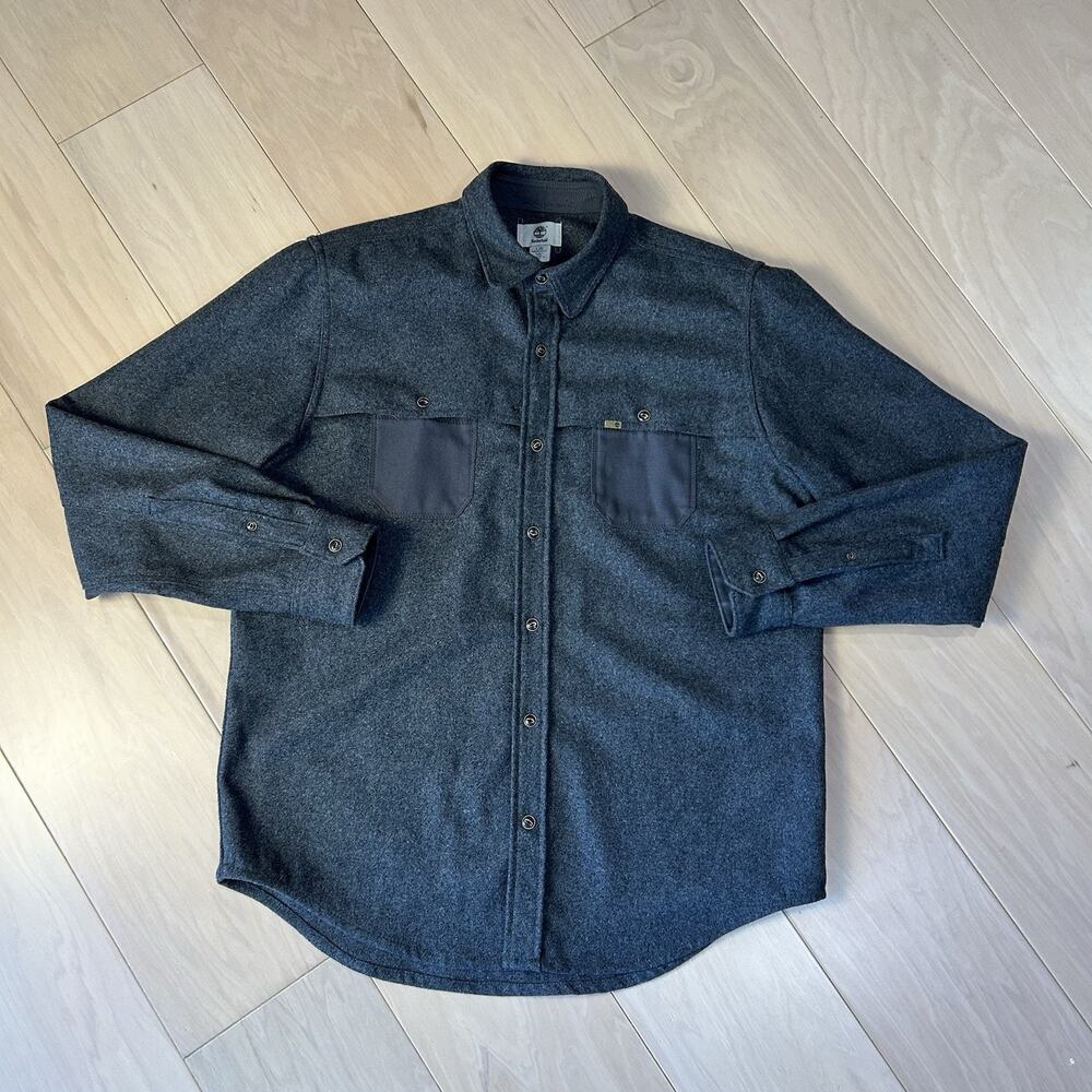 Timberland Bass River Wool Shirt Jacket Long Sleeve Men’s Large